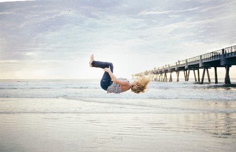 Water sky fun jumping Photo