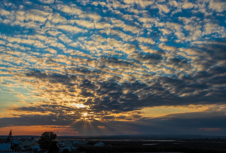 Sky sunset cloud afterglow