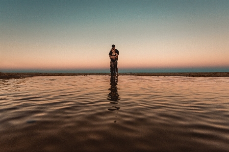 Sea sky water horizon Photo