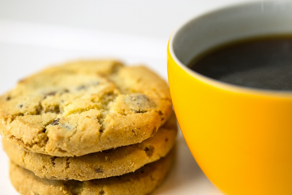 Alimento galletas y galletas
 plato galleta con chispas de chocolate
