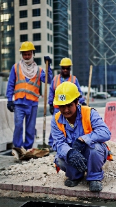 Blue collar worker construction workwear engineer Photo