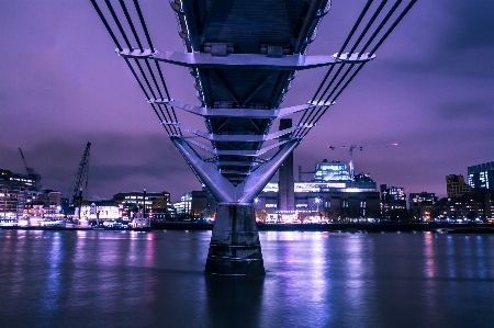 Bridge blue sky reflection Photo