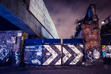 Blue urban area street art sky Photo