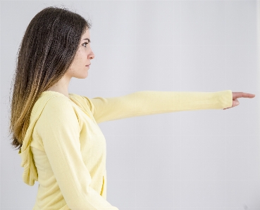 Foto Natura ragazza bianco capelli lunghi
