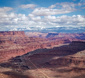 Canyonlands mountainous landforms sky canyon Photo