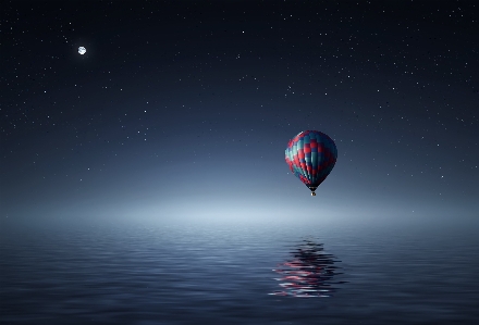 Atmosphäre himmel heißluftballon fahren
 Foto