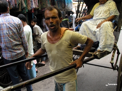 Foto Índia riquixá
 carrinho