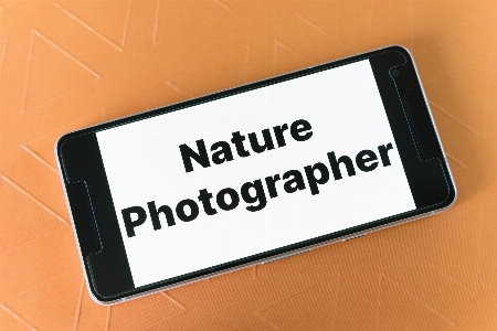 Nature photographer job mockup Photo