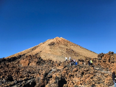 Volcano mountainous landforms mountain sky Photo