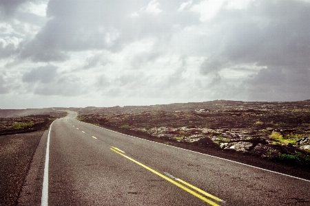 Sky road cloud asphalt Photo