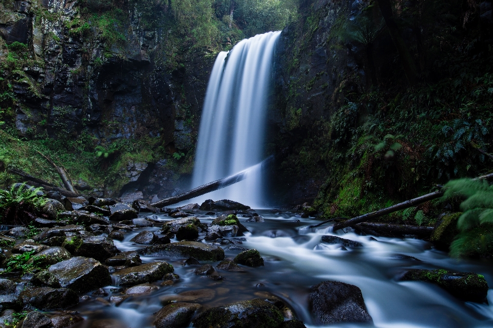 Natural waterfall body of water resources