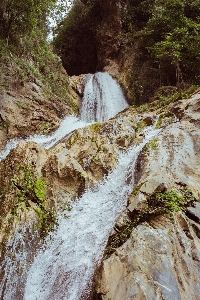 Waterfall water resources nature Photo