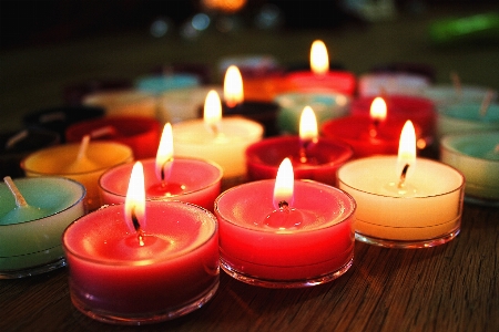 Candle lighting wax flame Photo