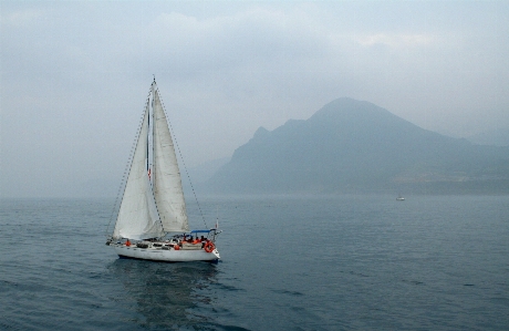 Sailing boat yacht mountain Photo