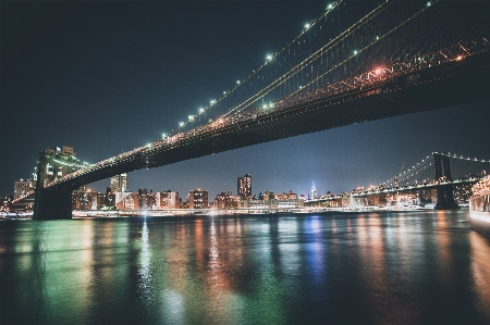 City night bridge metropolitan area Photo