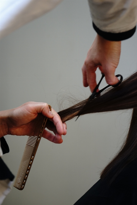 Cabello tijeras peine corte