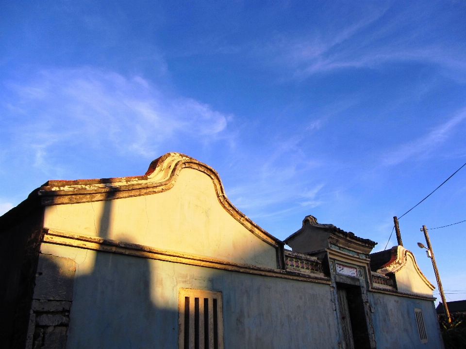 Himmel blau haus altes haus
