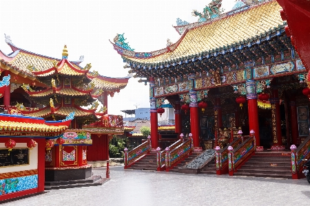 Photo Chinois temple prière bâtiment