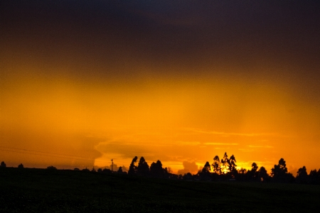 Sunset sky afterglow horizon Photo