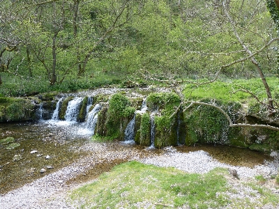 Waterfall water resources body of natural landscape Photo