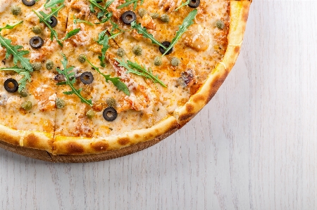 Zdjęcie Danie żywność kuchnia jako sposób gotowania pizza