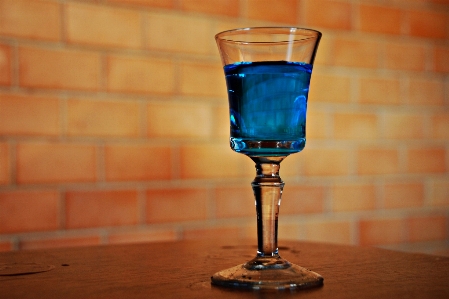 Blue glass drink drinkware Photo