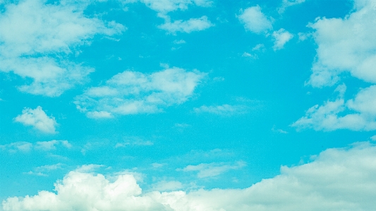 Sky blue cloud comic Photo