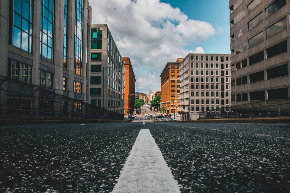 Urban area city street sky