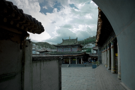 Temple sky tibetan cloud Photo