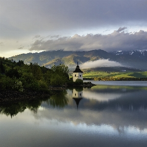 Reflection nature body of water sky Photo