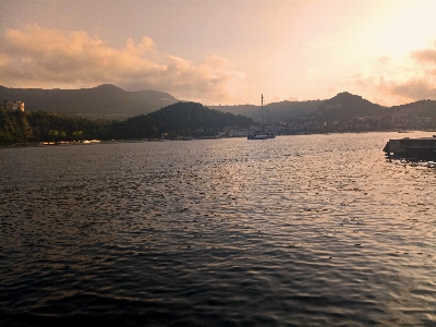 Sea sky clouds evening Photo