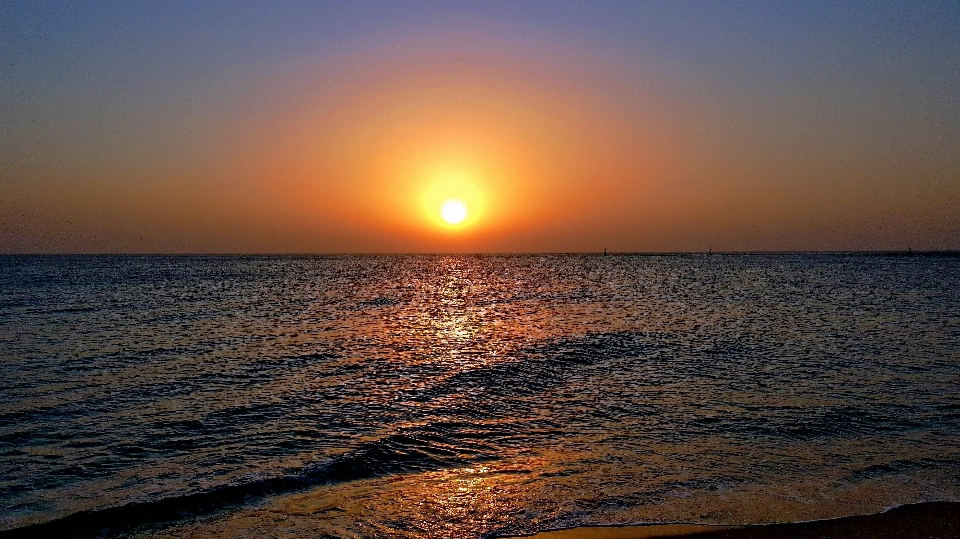 Corea océano mar amanecer