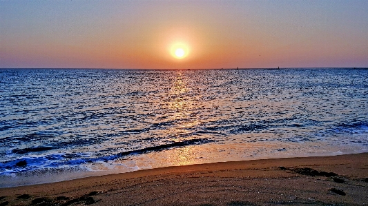 Korea ocean sea sunrise Photo