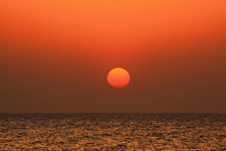 Korea ocean sea sunrise Photo