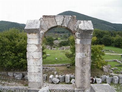 Natural arch ruins ancient history Photo