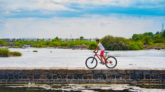 Biking beautiful destinations kids Photo