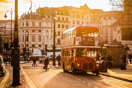 Transport mode of bus double decker Photo