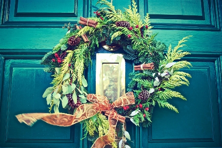 Wreath christmas decoration twig Photo