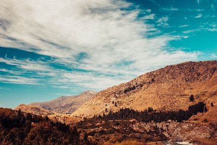 Foto Céu relevo montanhoso
 montanha natureza