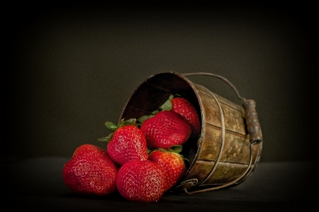 Still life photography strawberries strawberry red Photo