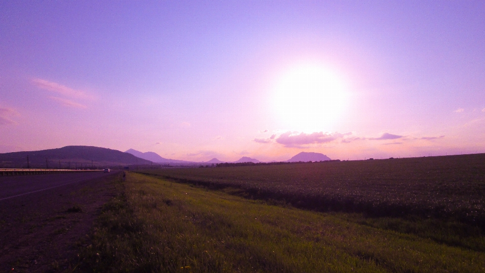 Reisen sonnenuntergang abend berge