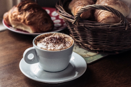 Food coffee cappuccino cup Photo