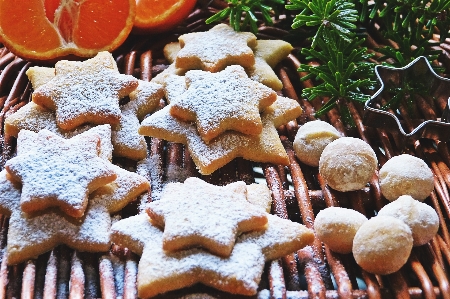 Powdered sugar food bredele gingerbread Photo