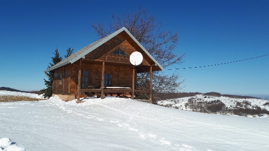 Foto Casa inverno nevicare montagne