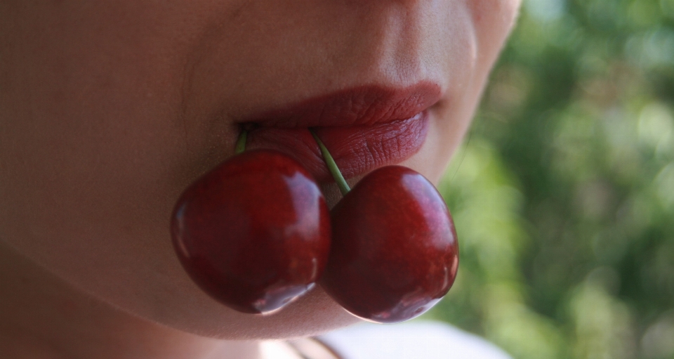 Cherries red lips cherry delicious