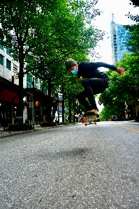 Skateboard covid19 facemask atlanta Photo