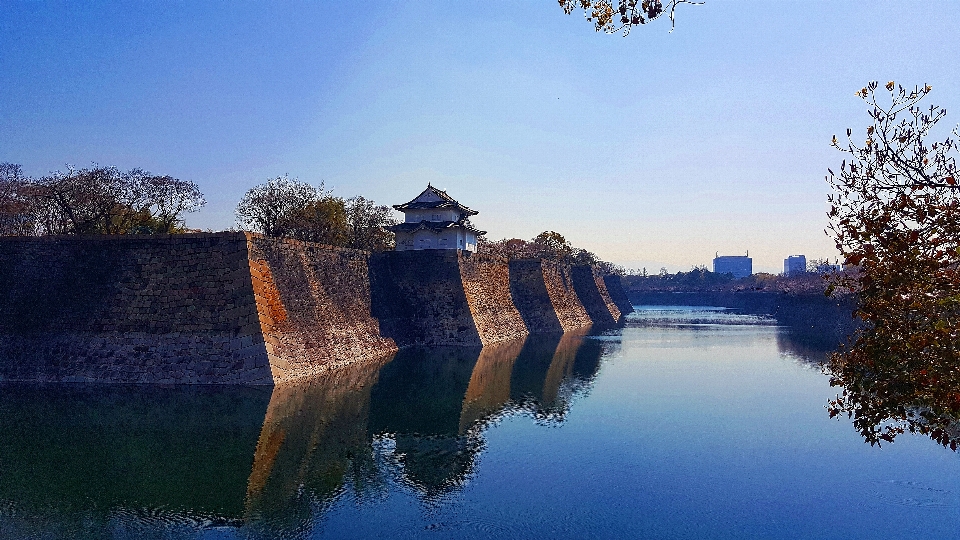 日本 城堡 大阪城
 反射