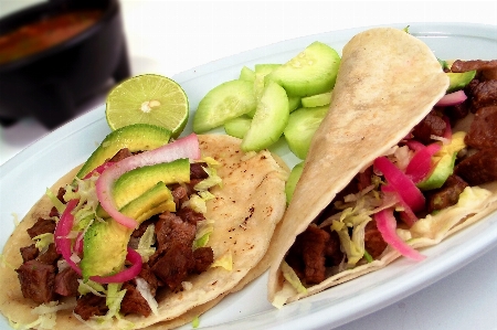 Dish food cuisine korean taco Photo