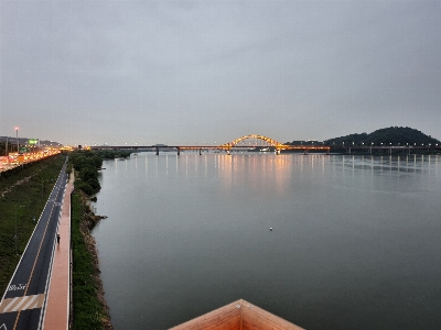 Hanriver sunset sky water Photo