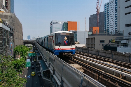 Train skytrain city urban railway Photo